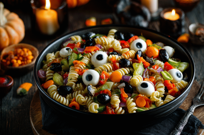 Halloween Pasta Salad – A Spooky & Fun Halloween Pasta Salad Recipe