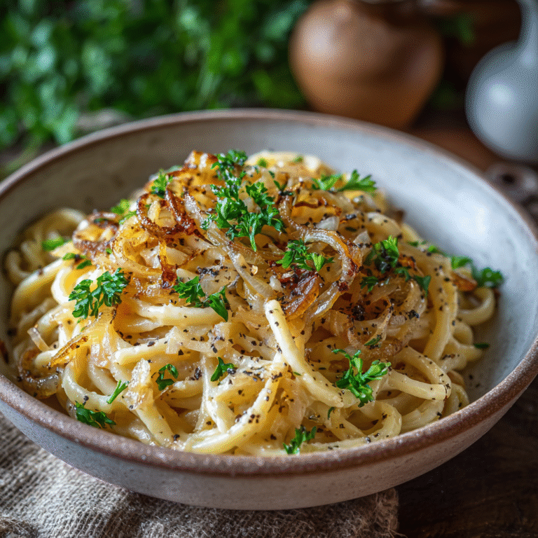 Caramelized Onion Pasta