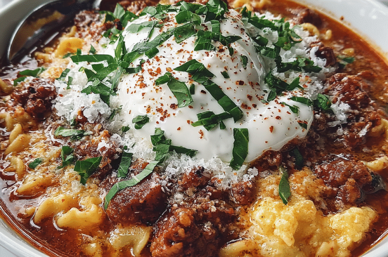 Lasagna Soup with Ricotta