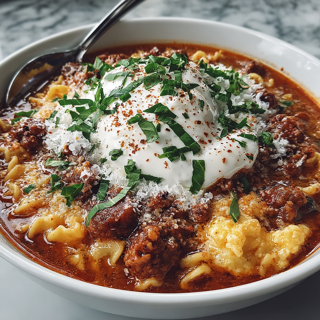 Lasagna Soup with Ricotta
