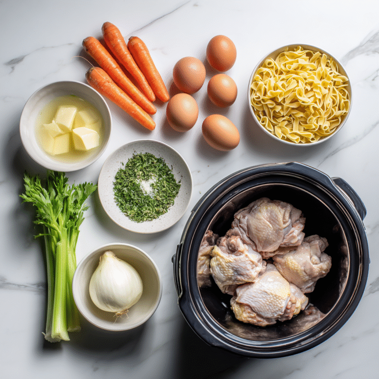 Easy Crock Pot Chicken Noodle Soup