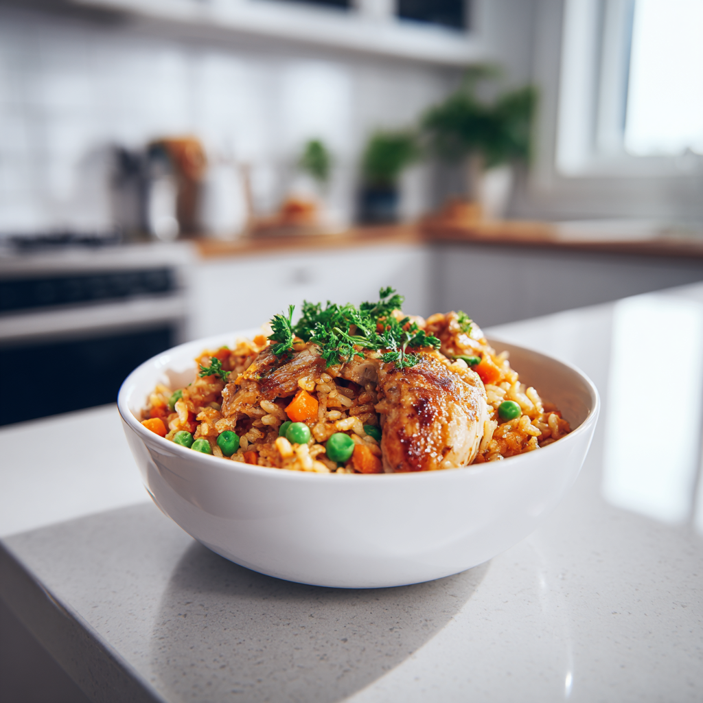 One Pot Healthy Chicken and Rice
