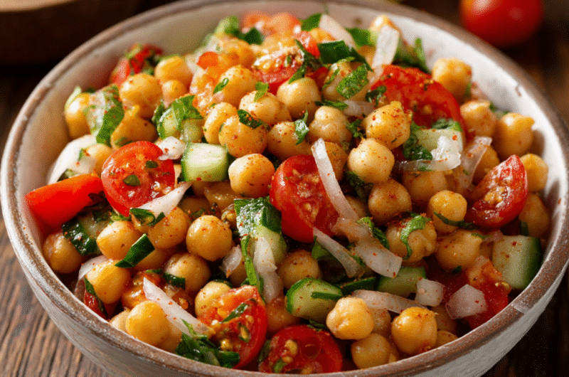 Air-Fryer Veggie & Chickpea One-Pot Bowl