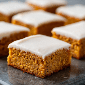 Pumpkin Bars with Cream Cheese Frosting