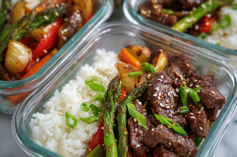 Beef Teriyaki Rice Meal Prep – High Protein Lunch Ideas