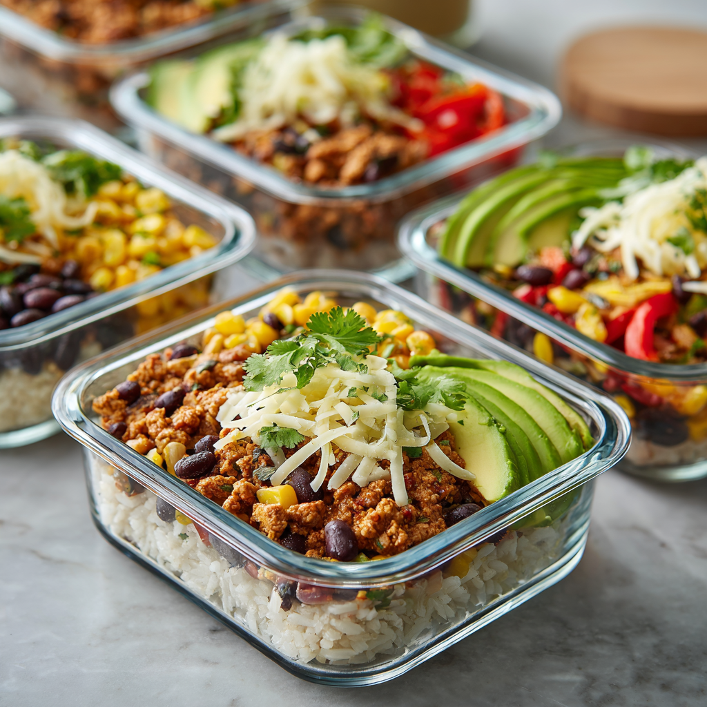 Turkey Taco Protein Bowls