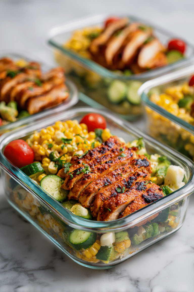 Chili Lime Chicken with Corn Salad
