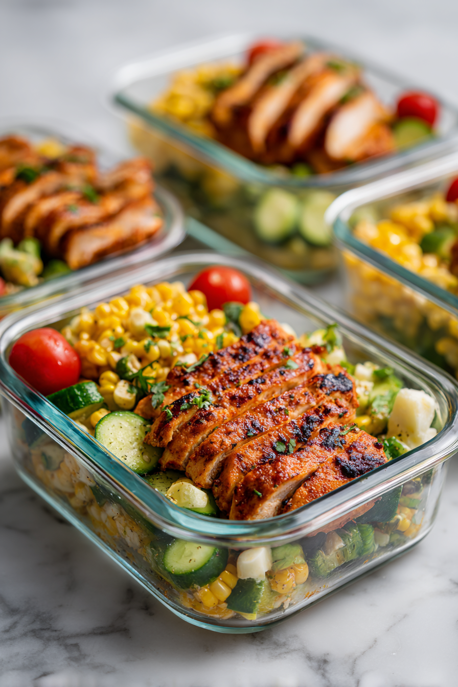 Chili Lime Chicken with Corn Salad