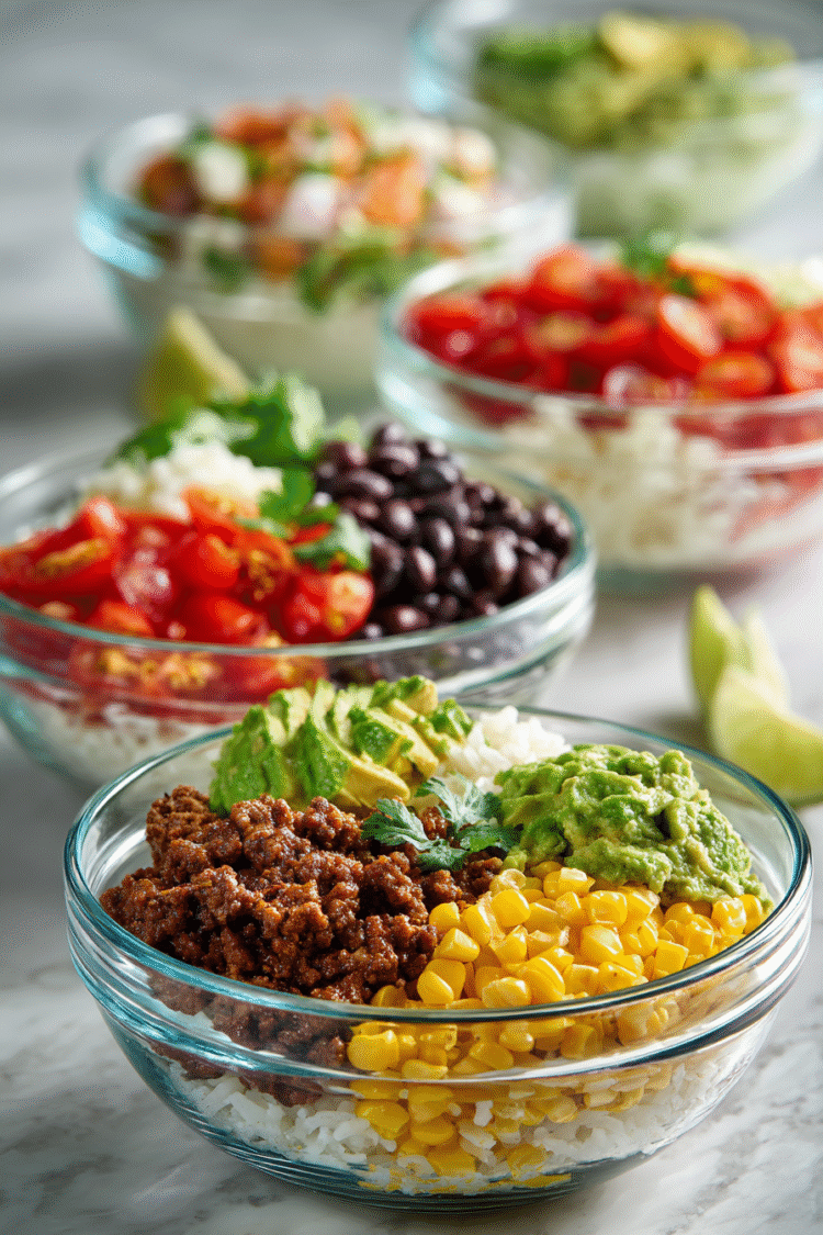 Spicy Beef Burrito Bowls