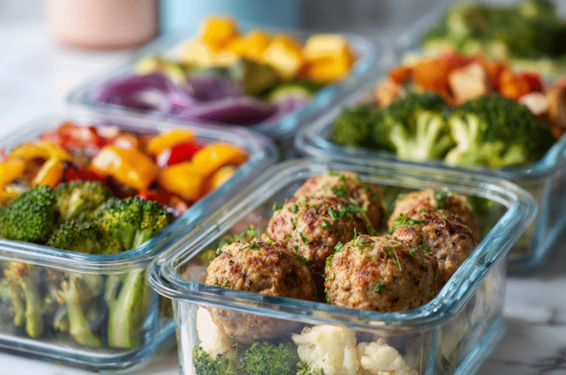 Turkey Meatball Veggie Boxes